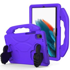 For Samsung Galaxy Tab A8 10.5 2021 Kids Friendly Case Shockproof Cover With Thumbs Up - Purple