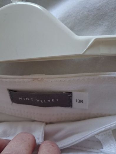 Mint Velvet Jeans Trousers - Ivory White - Size 12R - BNWT RRP 119
