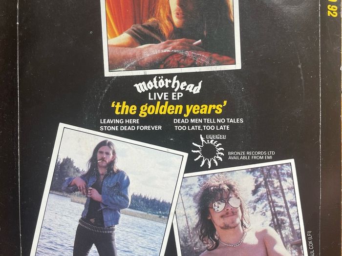 Motorhead. The golden years live EP vinyl record in vg+ condition