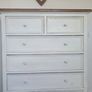 large cream set of drawers Image 3