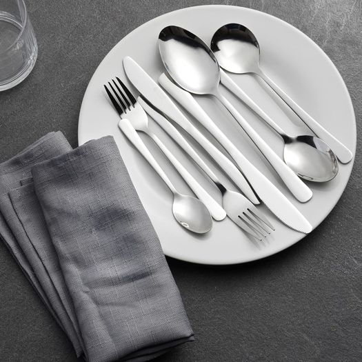 Russell Hobbs Madrid 44-Piece Stainless Steel Cutlery Set
