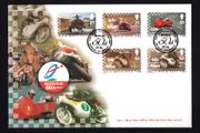 1998 Isle of Man T.T. Races and 50th Anniversary of Honda Commemorative Stamps First Day Cover (FDC)