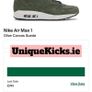 Premium Nike Air Max 1 Olive Buttery Suede Image 5