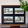 Pair of Framed Original Vintage London Postcards Image 2