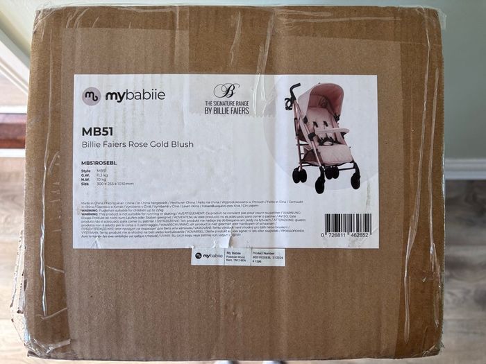 My Babiie. MB51 Plus Stroller - Rose Gold Blush. Pushchair.