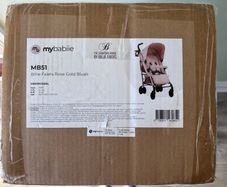 My Babiie. MB51 Plus Stroller - Rose Gold Blush. Pushchair.