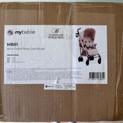 My Babiie. MB51 Plus Stroller - Rose Gold Blush. Pushchair.