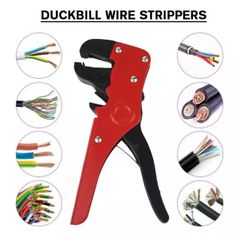 Plastic Steel Portable Multifunctional Duckbill Wire Strippers, Reset Spring Cable Crimper Convenient Cutters Practical Tool