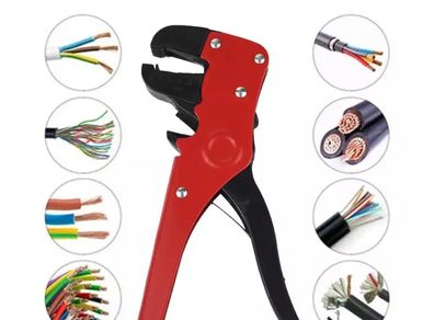 Plastic Steel Portable Multifunctional Duckbill Wire Strippers, Reset Spring Cable Crimper Convenient Cutters Practical Tool