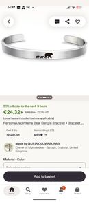 Silver Bracelet Mama Bear