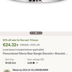 Silver Bracelet Mama Bear