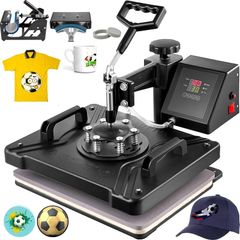 Heat Press 5 in 1 Heat Press Machine 38x30cm T shirt Press Mug Printing Machine Multifuctional