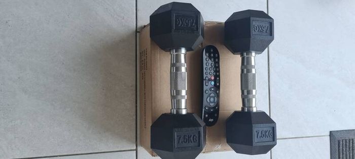 3xbrand new hex dumbbell sets