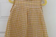 Next Girls Yellow &amp; White Check Top - see 3 pics