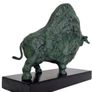 Pablo Picasso Inspired Bull - Patinated Bronze, Marble Image 6