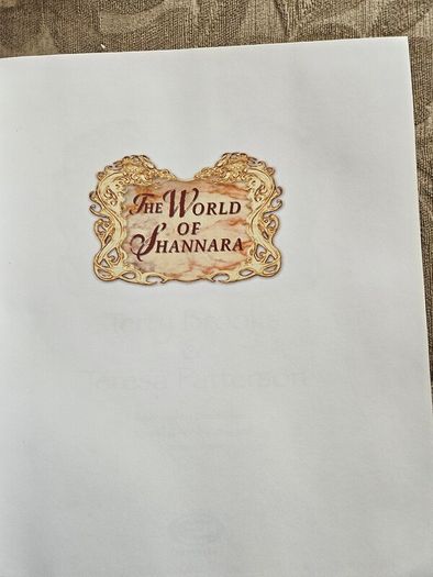 The World Of Shannara. By Terry Brooks And Teresa Patterson. Illustrated By David Cherry. Large Volume Hardback With Dustjacket In Good Condition.  See Photos For Same.
