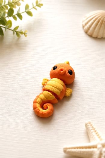 Articulated Seahorse 3D Printed