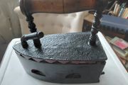 Antique French cast iron charcoal or ember clothes iron