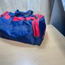 Adidas Duffle Bag - Blue Red Gym Travel Sports - Spell Out - 90s Image 8