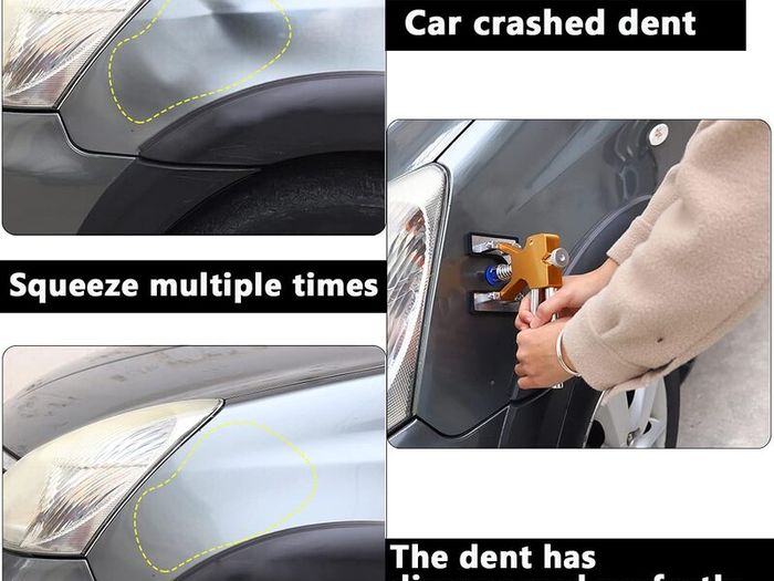 Car Dent Puller Kit with 18 Dent Puller Tabs