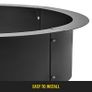 Fire Pit Ring/Liner Easy to Assemble Install Q235 Steel Outside Diameter 36" 42" 45" for Outdoor Camping Fishing Barbecue Image 3
