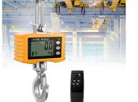 main image for ad Heavy Industrial Hanging Scales, Crane Scales 1000 kg (2200 lbs), LCD Display with Remote Control, High Precision Electronic Hanging Scales for Farm Factory (Yellow)