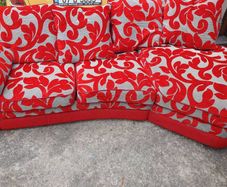 Sofa with Foldout Bed + Presses