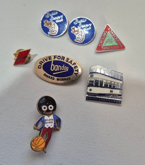 Vintage Enamel Badge Collection - 1950s Robertson's Gomm, Butlins, Tram Memorabilia