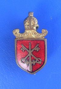 Exeter Cathedral 900th anniversary - commemorative enamel badge (1950)