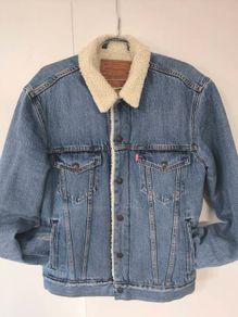Levi Denim Trucker Jacket Mens Small