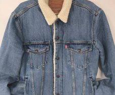 Levi Denim Trucker Jacket Mens Small