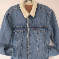 Levi Denim Trucker Jacket Mens Small
