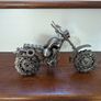 Collectible industrial art motorcycle sculpture (Large) Image 2