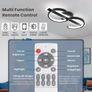 Modern Ceiling Lights LED, 45cm Black Dimmable Ceiling Lights Fixtures LED with Remote Control for Living Room Dining Room Bedroom Kitchen Hallway Offcie Indoor Light - 35W Image 4
