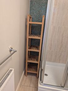 Habitat Wooden bathroom shelves