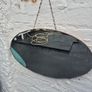 Vintage Art Deco oval bevelled Mirror Image 7
