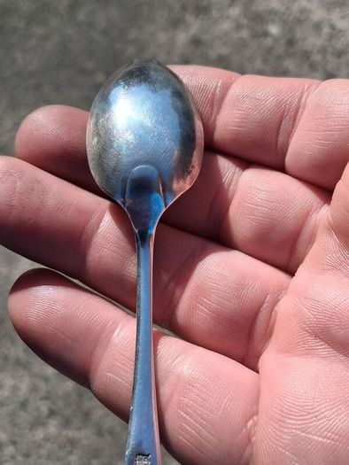 5 X Cooper Bros Shell Pattern Sterling Silver Teaspoons