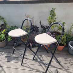 Foldable Breakfast Bar Chairs x 2
