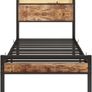 Metal Platform Bed Frame with Charging Station, Image 2