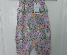 New Baby Girl Lilac Floral Jumpsuit From Next Age 6-9 months