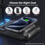 Headphone Stand - Rotatable Controller Holder with Wireless Charging & 9 Light Modes, Gaming Headset Stand with 2 USB and Type C Ports - Controller Stand for Gamers Desktop Accessories Image 3