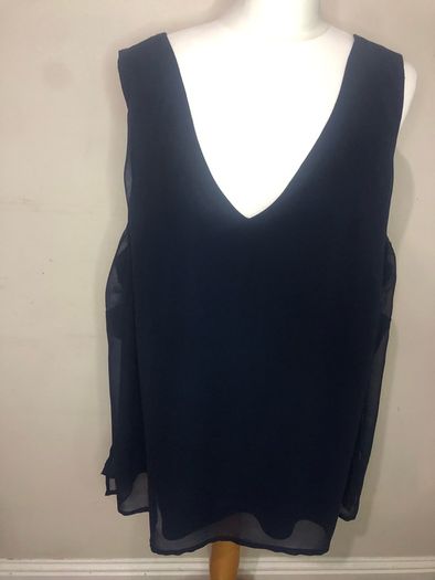 Joanna Hope navy blouse and cami set (size 26)