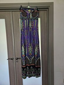Purple pattern Maxi dress