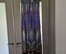 Purple pattern Maxi dress