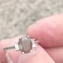 1.5 Carat brown Moonstone Sterling silver ring Image 2