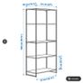 IKEA Shelving unit metal/white Image 3