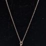 9ct white gold treble clef pendant necklace Image 6