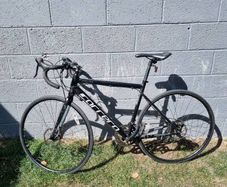 road bike and accessories