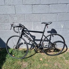 road bike and accessories