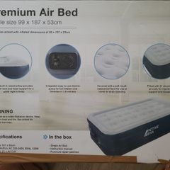 Premium Single Air Bed with Built-in Electric Pump